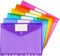 6 Pack Binder Pocket Folders (6 Pack 11 Hole- Colorful) 12 x 9.4 inches
